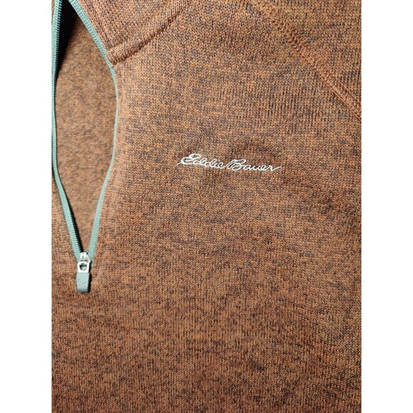 Eddie Bauer Men's Brown 1/4-Zip Casual Sporty Pullover Sweatshirt XL - Picture 5 of 6